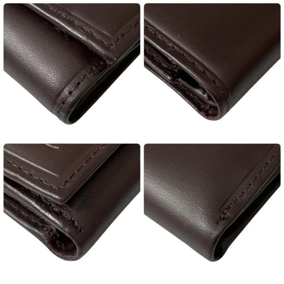 Yves Saint Laurent Rich Brown Leather Wallet - Picture 7 of 12